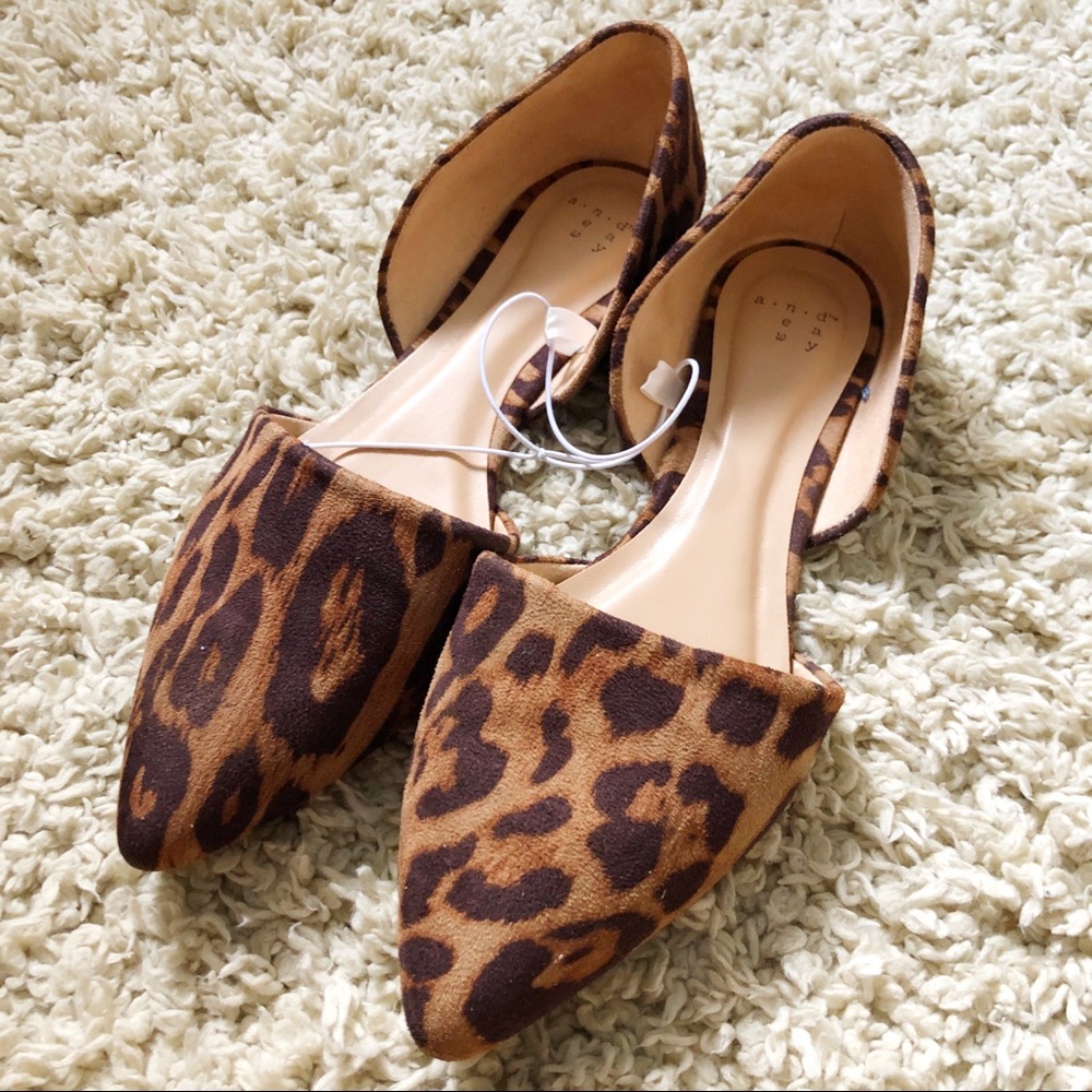 A New Day Leopard Print Two Piece Ballet Flats
